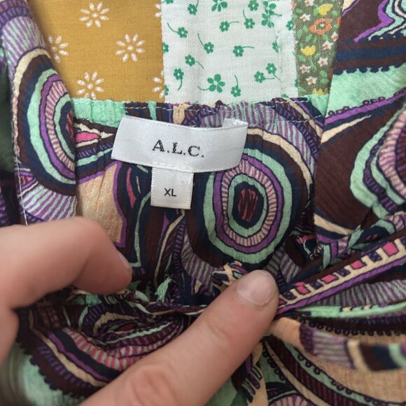 ALC Boho Printed Babydoll Blouse - Picture 7 of 9